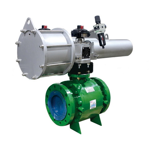 China heavy duty pneumatic ball valve