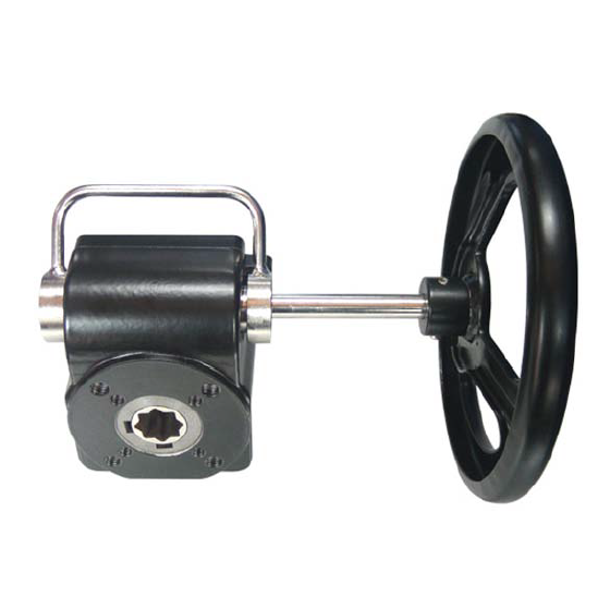 Declutchable Gear Box for Pneumatic valve